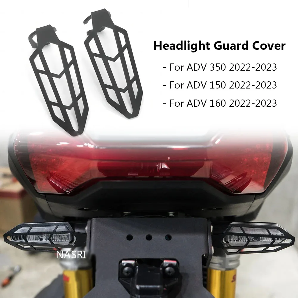 

2022 2023 аксессуары для мотоциклов, черная зеркальная защита, защитная крышка фары, сигнал поворота для HONDA ADV350 ADV150 ADV160