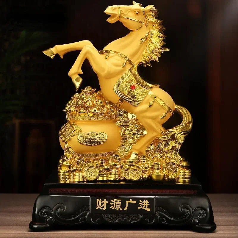 

Horse To Success Lucky Ornaments Porch Living Room Indoor TV Cabinet Opening Decoration Gifts