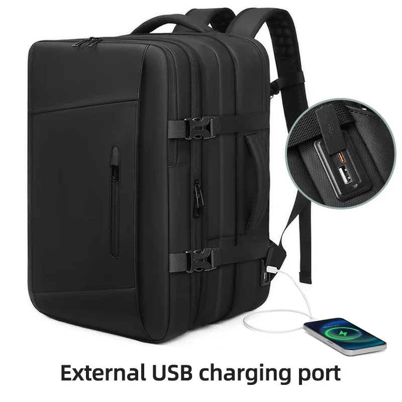 Travel Men Backpack 17 inch vacuum compression Laptop Backpack Large Capacity school Backpack Extended Hiking Business backpack