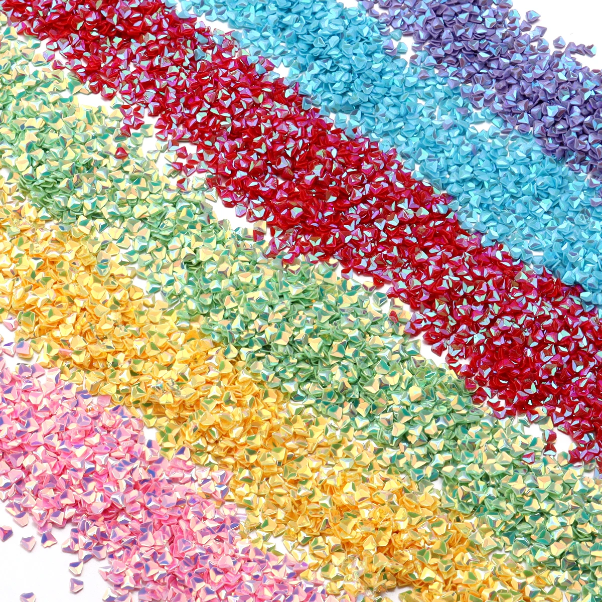 Linsoir 30g PVC Sequins Shiny Diamond Shape Slice Glitter For Nails Art Wedding Decoration Confetti Craft Accessories (No Hole)