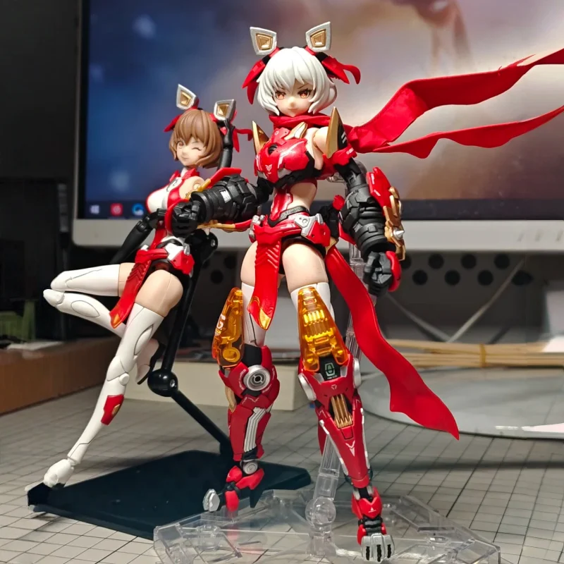 In Voorraad 1/12 E-Model Kit A.T.K.Girl Serie Koning Van De Ridge Lion Dance Action Figure Assembly Model Pop collectie Speelgoed Gift