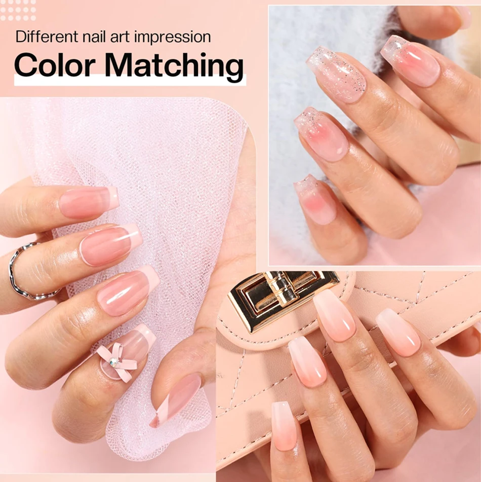 CHUNSHU Hema FREE Construction UV Gel 18 ml Builder Nagelgel in einer Flasche Semi Permanent Thick Rubber Base Gel Extension Nails Art – Detail 10