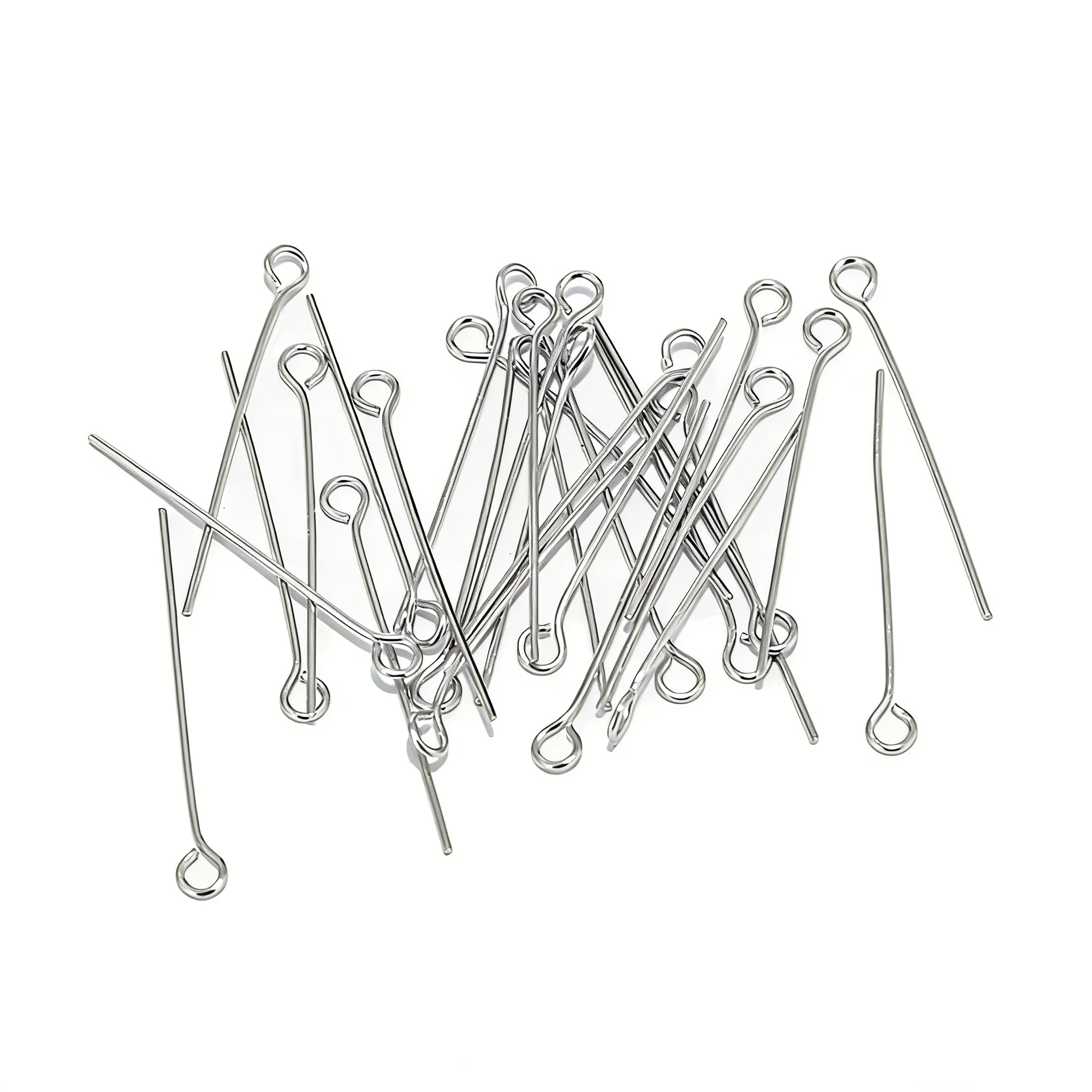 50pcs/lot  Stainless Steel Gold Eye Pins for Beading DIY Making Jewelry Accessories