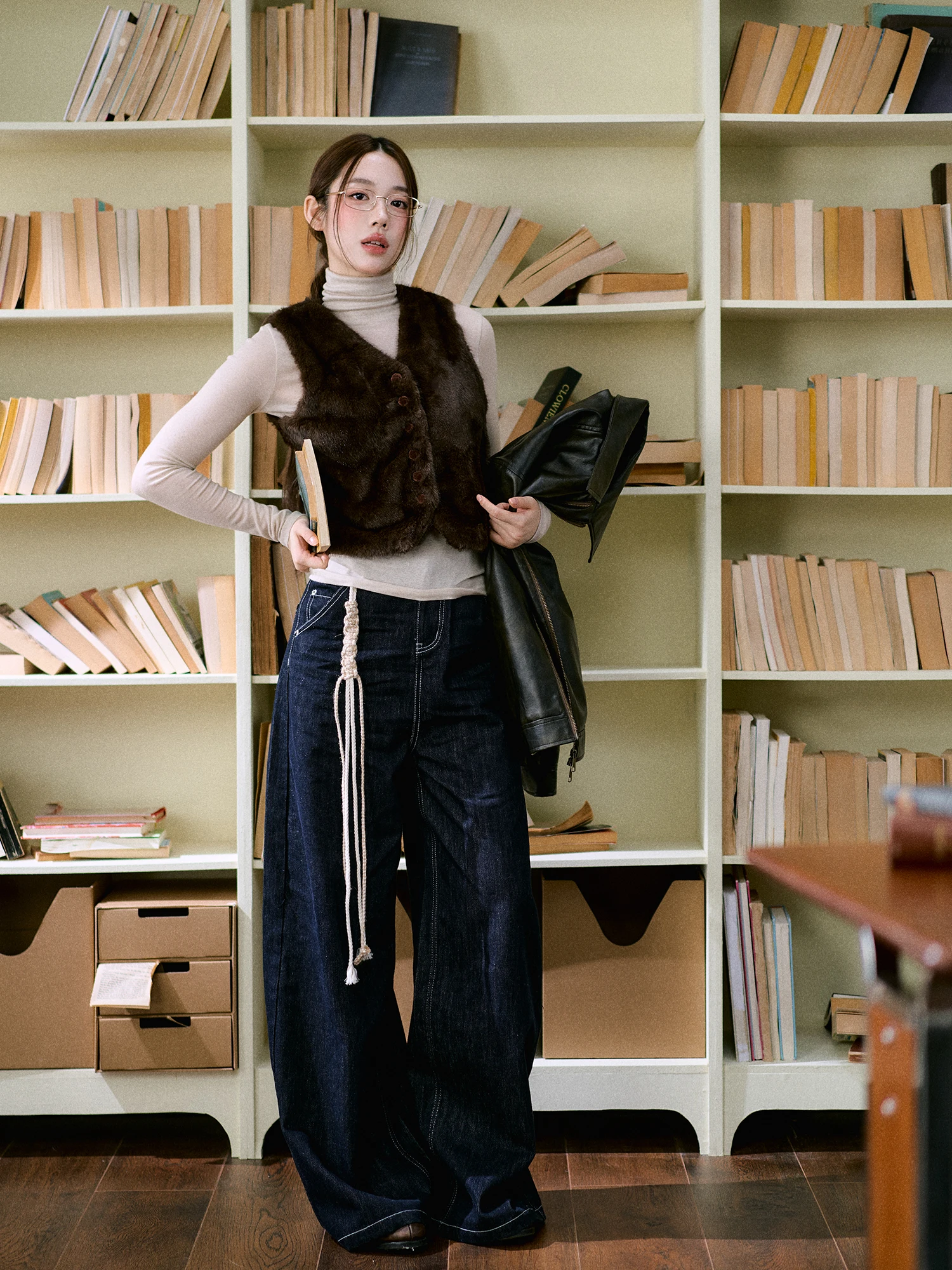 

LaluneDuCiel Повседневная винтажная женская ор Jaet Fauna из полиэфирного волокна с v-образным вырезом и пуговицами Универсальная зимняя верхняя одежда