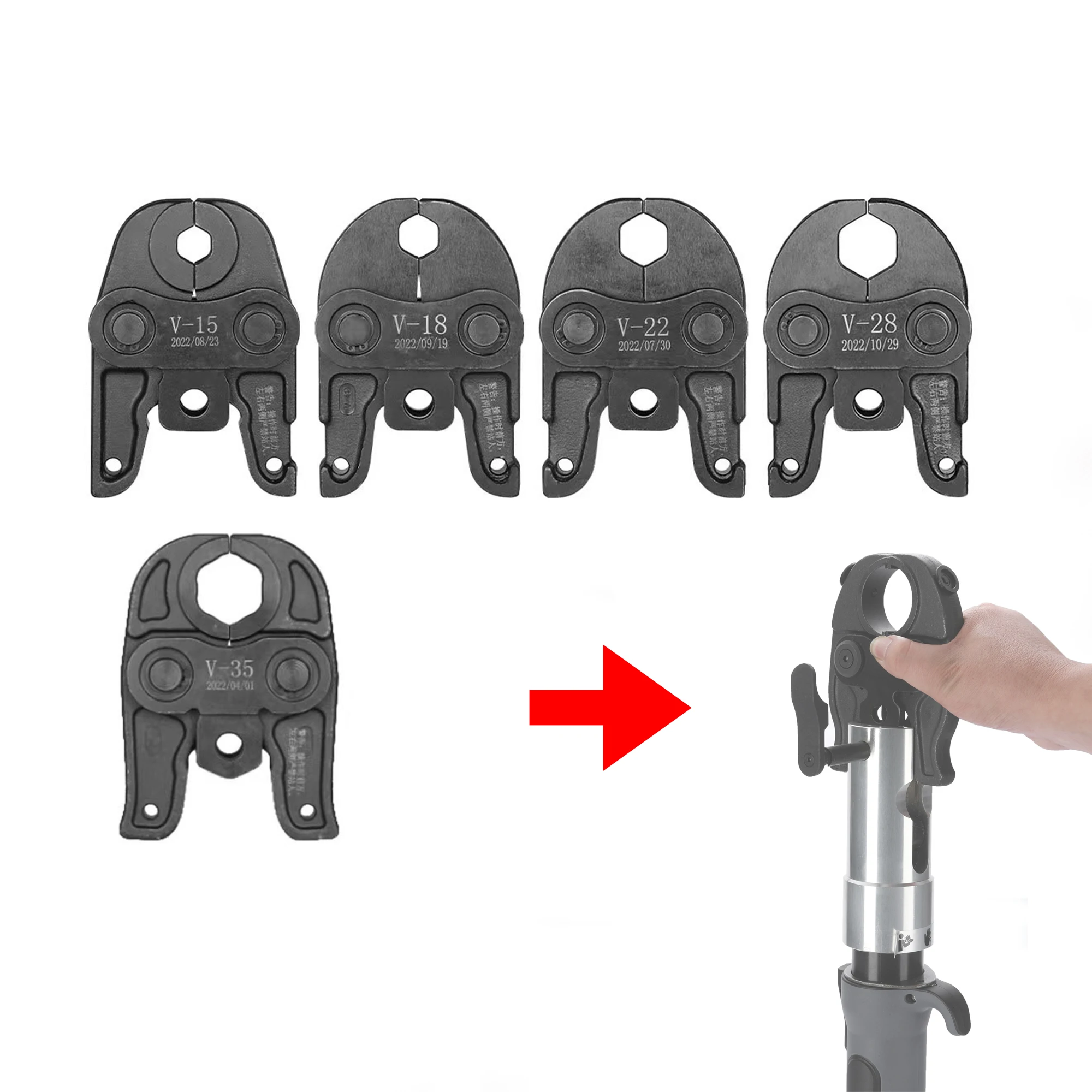 

V15-35 Crimp Tool Hydraulic Stainless Steel PEX Copper Pipe Crimping Dies Tool Accessories