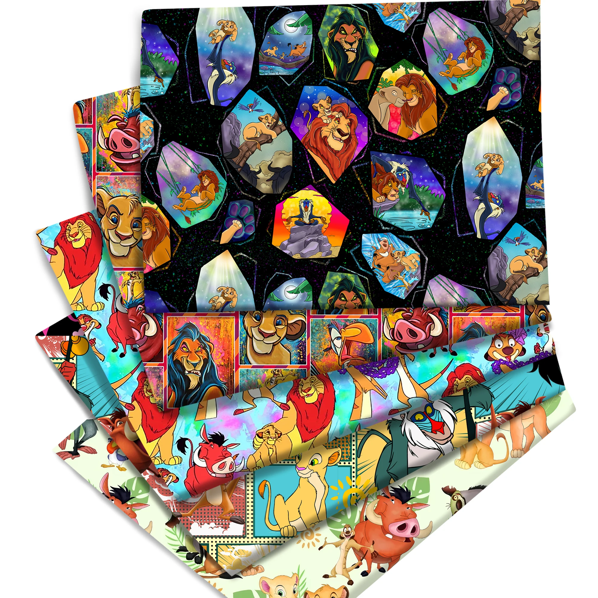 57x19.68 بوصة الأسد الملك طباعة نسيج القطن والبوليستر للحزب ديكور صياغة العلاقات الشعر DIY بها بنفسك اللحف الخياطة خليط حقيبة