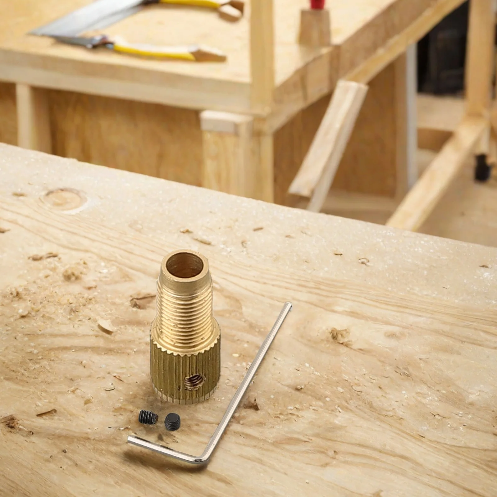 High Quality Self-Tightening Mini Brass Drill Clamp Chuck Connecting Rod M8-2/2.3/3.17/5mm Power Tools Wholesale