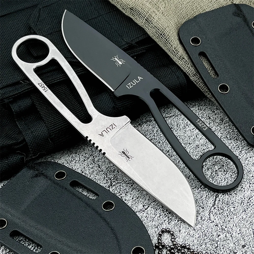 

EDC Fixed Blade Knife 8Cr13MoV Steel Blade, Sturdy Straight Handle with Kydex Sheath, Practical Tool for Camping Hiking Outdoor
