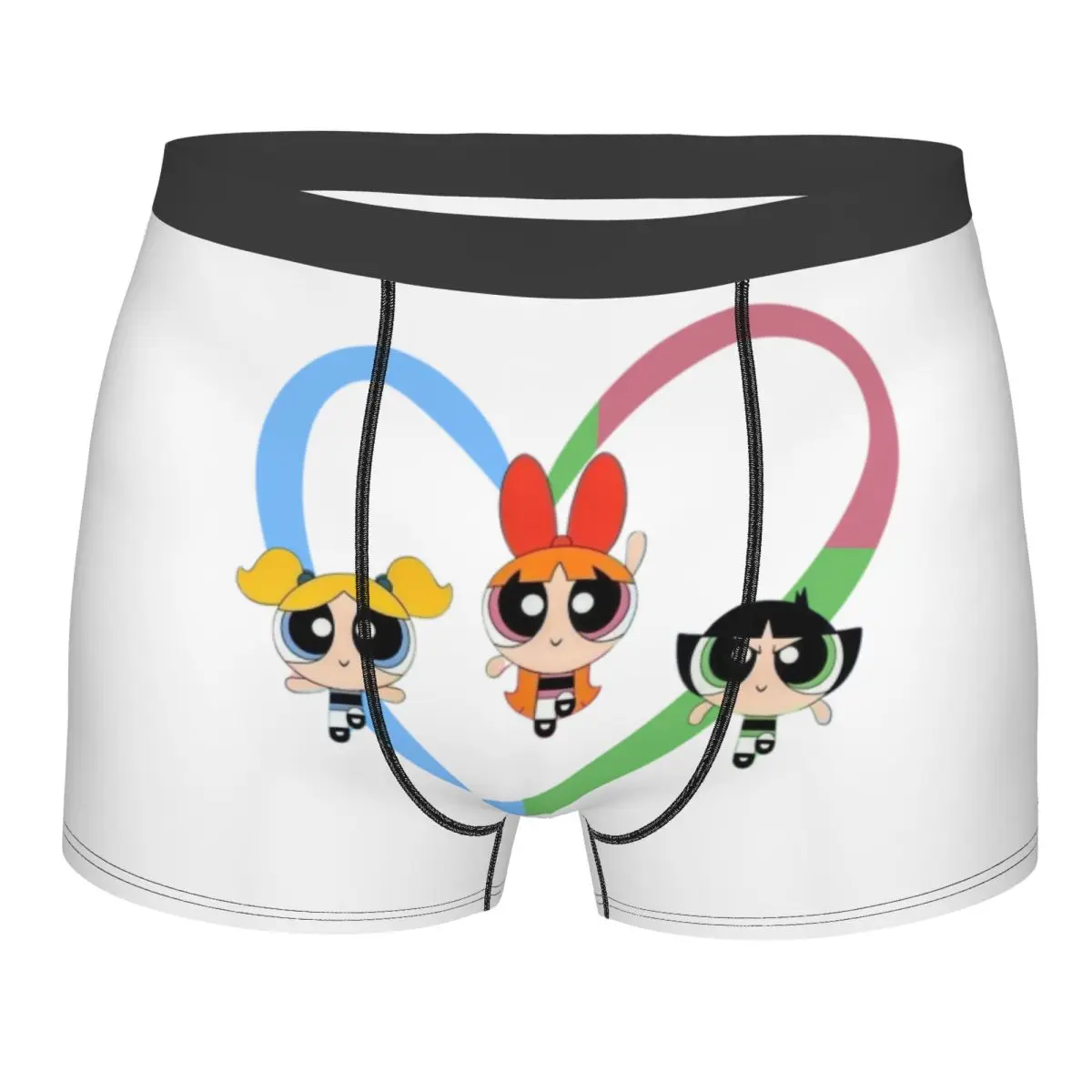 

Male Sexy Powerpuff Girls Cartoon Animation Underwear Boxer Briefs Men Breathbale Shorts Underpants