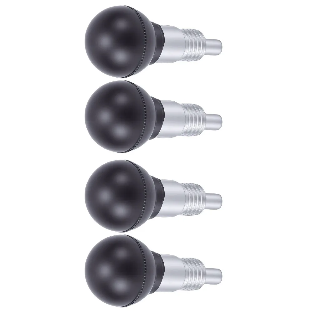 4pcs 25mm Diameter Ball Nose Spring Plungers Ball Nose Design Steel Body with Nylon Ball Hea Spring Plungers