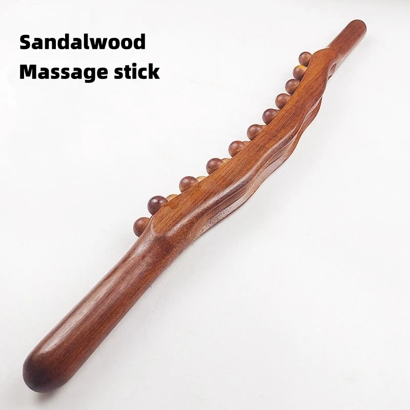 

Wood Massage Stick Lymphatic Drainage Massager Handheld Massage Stick Wood Therapy Tools for Neck Back Pain Stomach Body