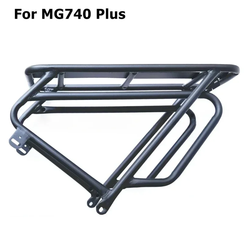 High quality black double-layer bicycle luggage rack with adjustable heavy-duty bicycle frame