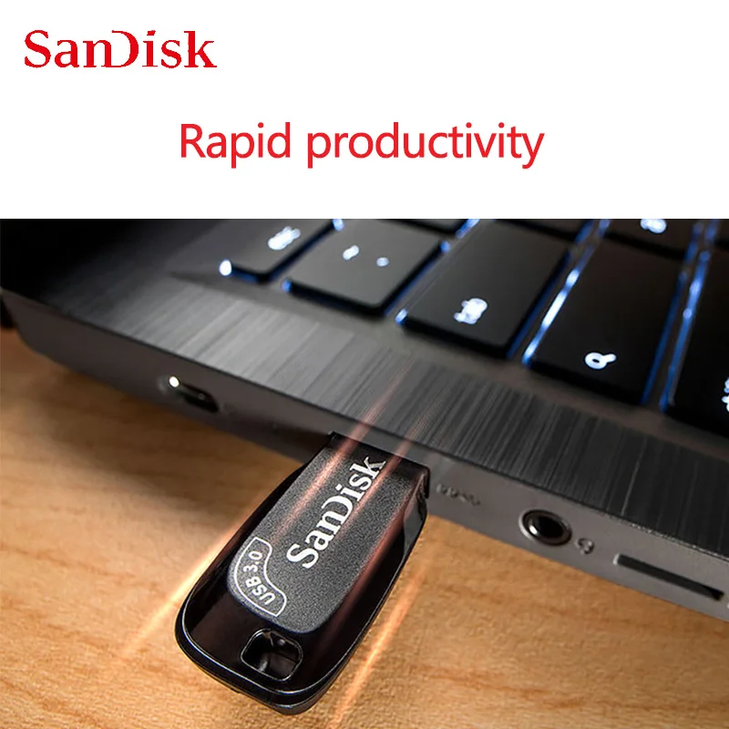 SanDisk CZ410 USB 3.0 Flash Drive 32GB 64GB Pendrive 128GB 256GB Read Speed up to 100M/s Pen Drive Memory Stick U Disk