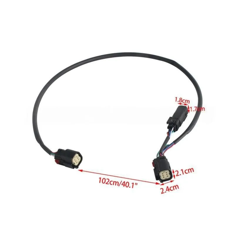 A03Z-6 Pin Quick Connector Disconnect Plug Extension Cable Wire Harness For Touring Ultra Limited Road Glide 14-23