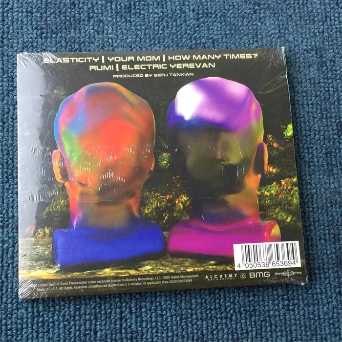 Pop Serj Tankian Music CD Elasticity Album Your Mom Music Record Cosplay Walkman Car Soundtracks Box Party Music Collection Gift