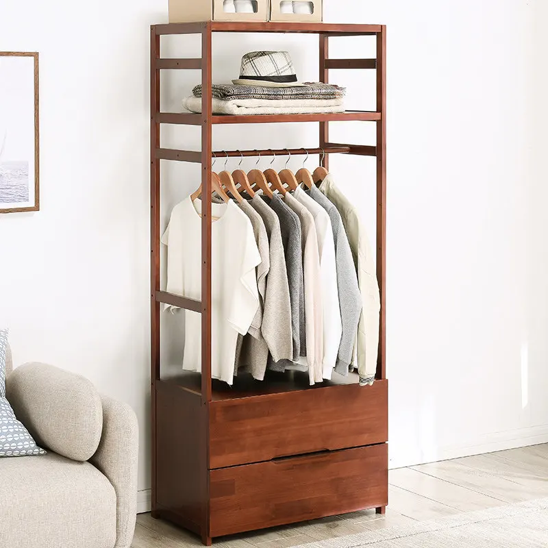 

Hanger floor bedroom simple hanger simple modern solid wood floor hanger clothes rack
