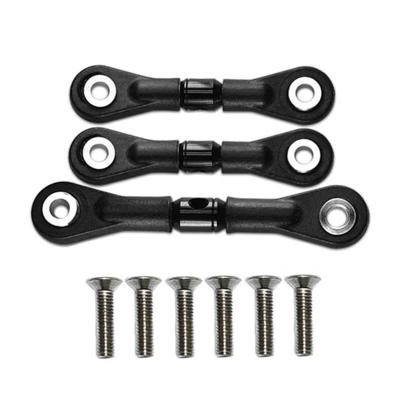 3 ชิ้นพวงมาลัย Link Rod Servo Rod สําหรับ Tamiya TT-02 TT-02T TT02 TT02T 1/10 RC รถอะไหล่อัพเกรดอุปกรณ์เสริม