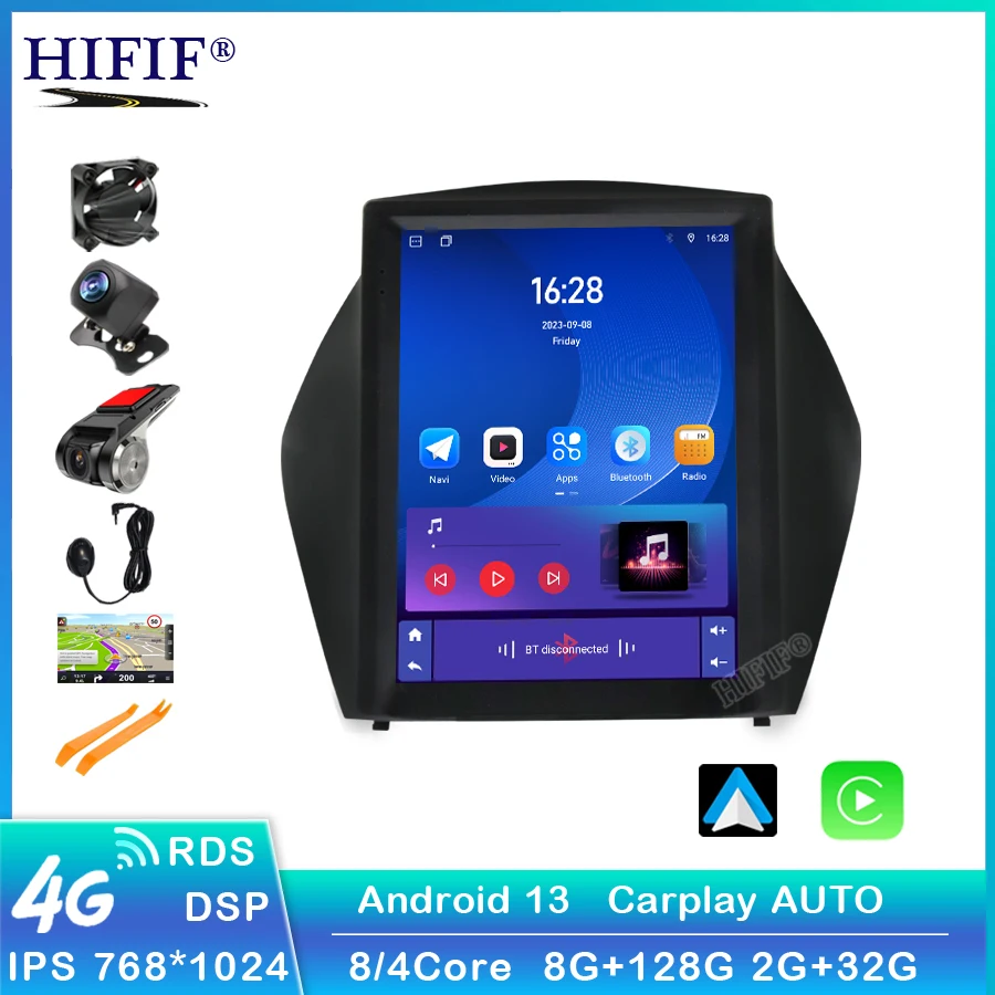 Android 13 for Hyundai IX35 Tucson 2009-2015 10.4