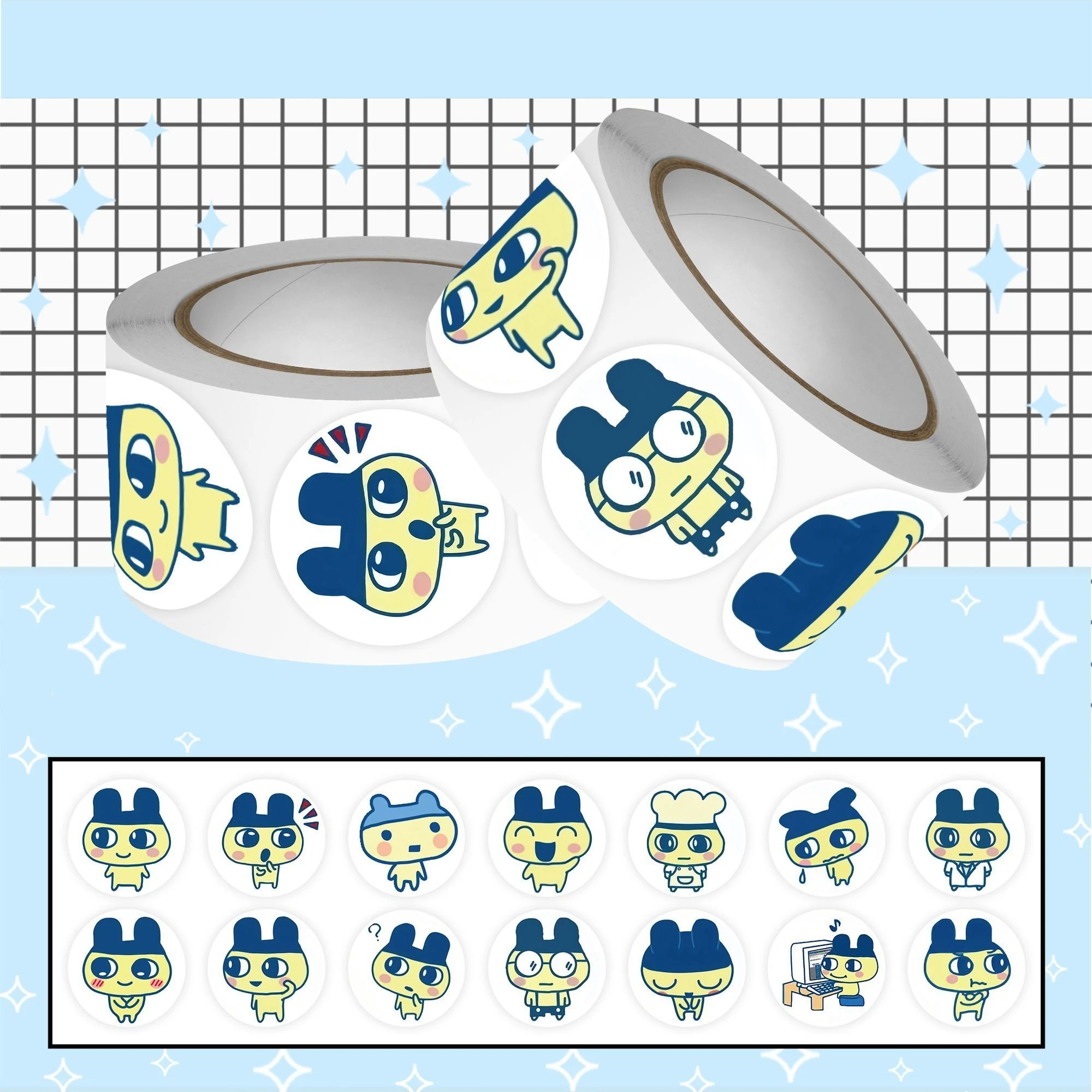 Phone Cases You Can Design - Cute Expression Stickers and Rolls Featuring