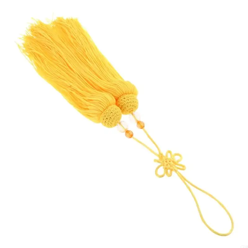 Elegant Ice Silk Taiji Swords Tassels Chinese Knot Decoration for Martial Arts and Drama Performances Kung Fu Accessory