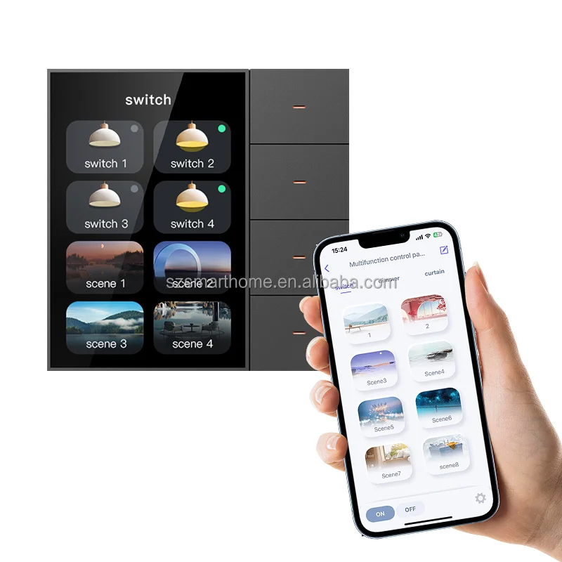 لوحة تحكم المنزل الذكي Tuya مقاس 3.5 بوصة مع Zigbee للتحكم في أجهزة Tuya المنزلية الذكية #4