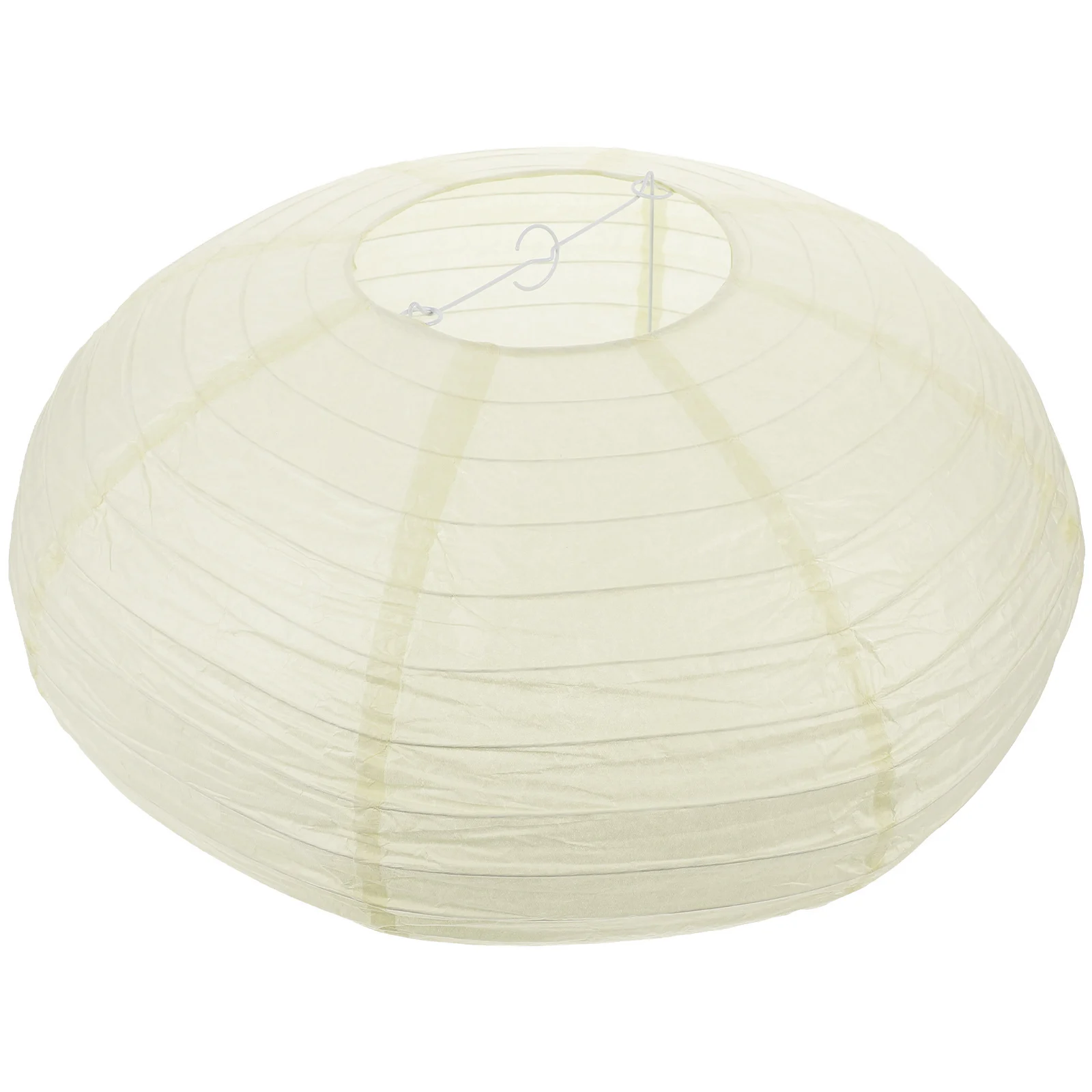 

1pc Foldable Paper Lantern Lampshade White Beige Hanging Shade for Pendant Light Home Decor Party Wedding Festive Lighting