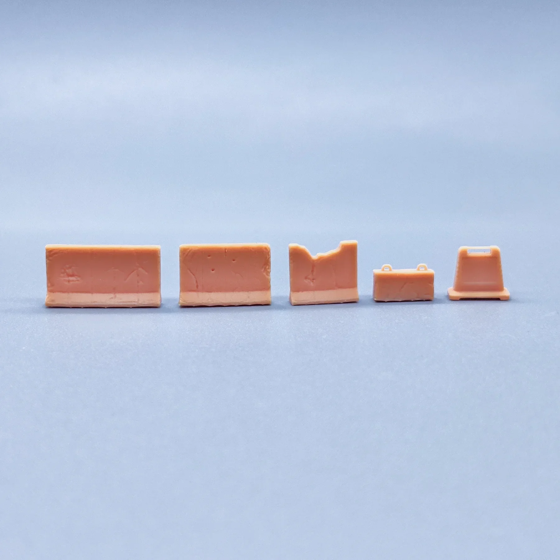 1/64 1/43 Patung Skala Model Resin Batu Dermaga Penghalang Jalan Partisi Semen Tidak Berwarna Miniatur Diorama Yang Dilukis dengan Tangan V224 V228