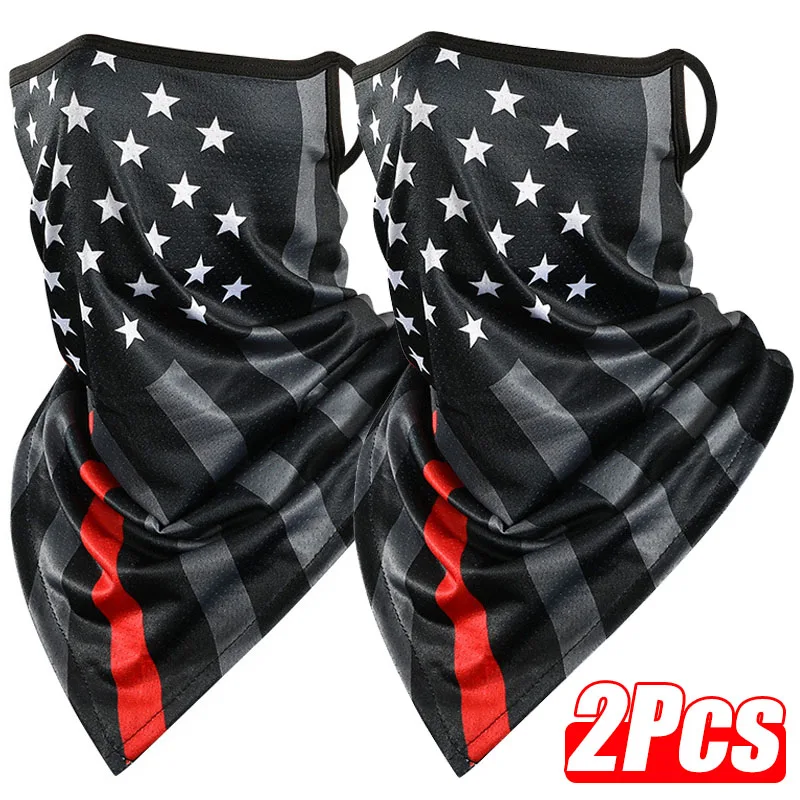 

1/2Pcs Motorcycle Balaclava Camouflage Face Ice Silk Mask Anti-UV Running Riding Face Shield Sports Headwrap Moto Accessories