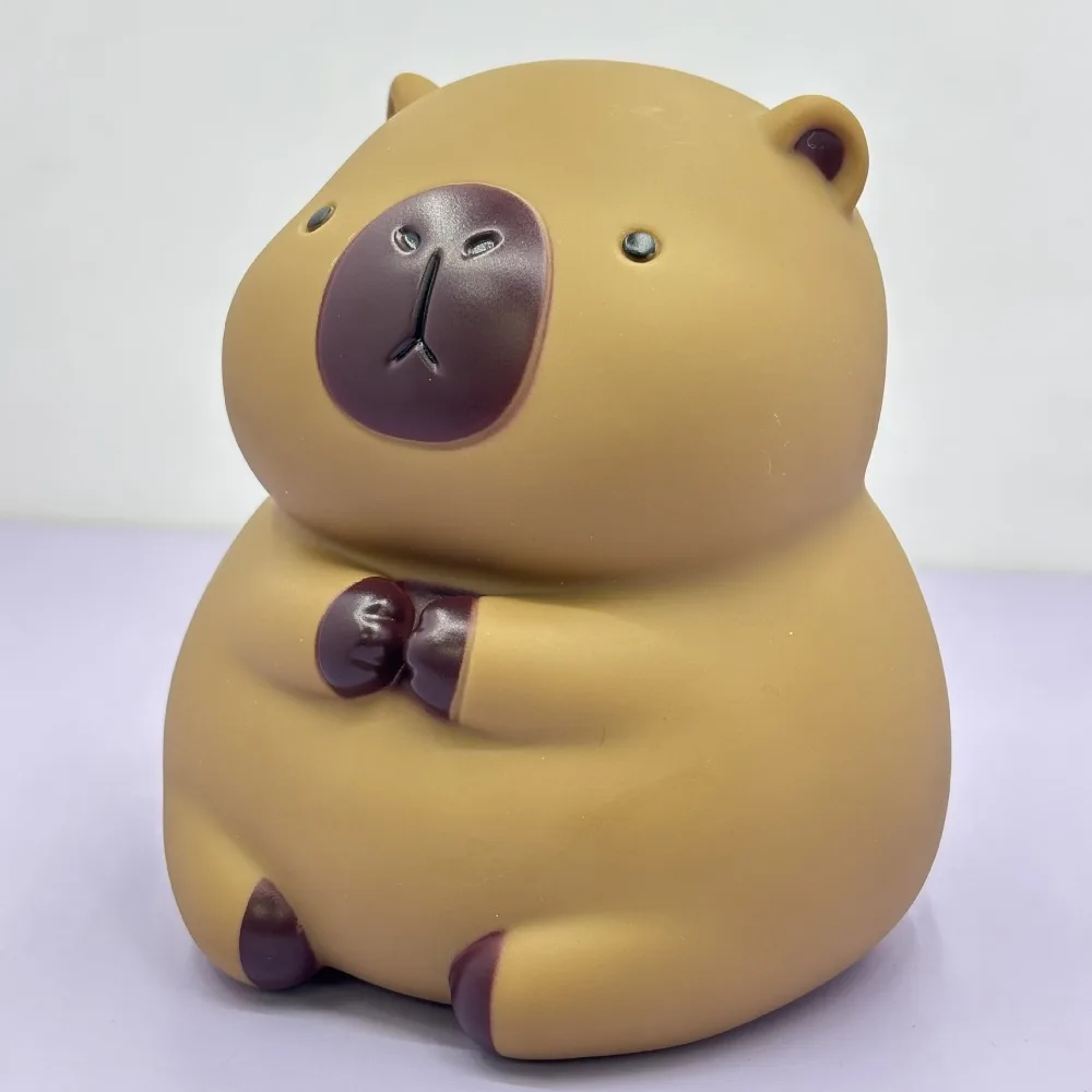 Tanque de poupança capivara cofrinho grande capacidade modelo capivara caixas de dinheiro colecionáveis dos desenhos animados capivara crianças caixa de armazenamento