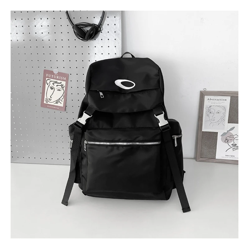 Nylon Black String Casual Backpack Large Capacity Yoga Fitness Sports Bags for Men 2024 Outdoor Travel Bags Fashion New Unisex