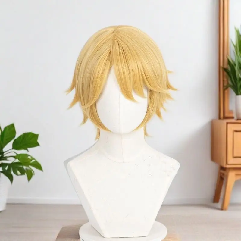 

Voluminous Ready-to-Wear Postman Wig | Thick Yellow Hair for Identity V Base Costume