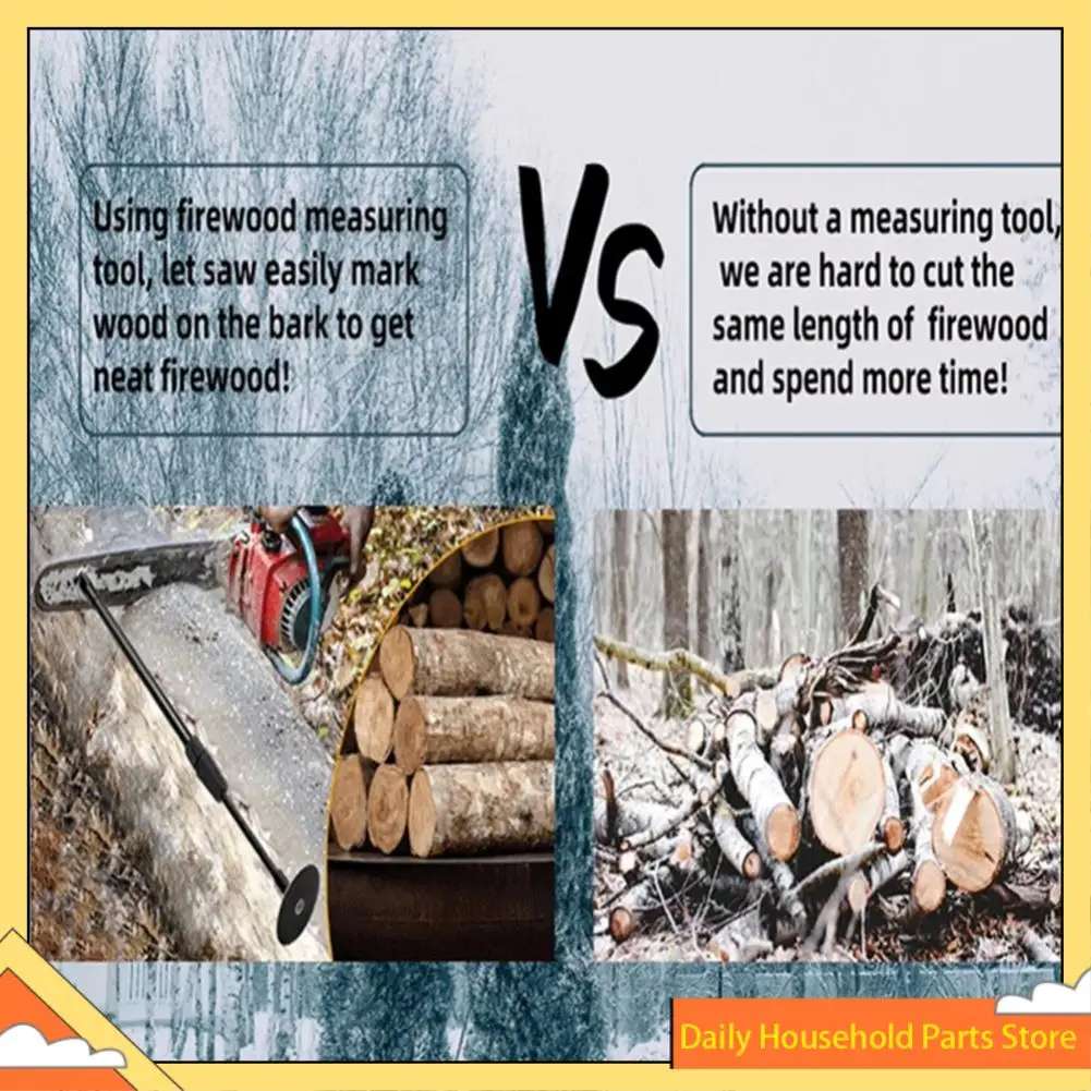Steel Magnetic Base Firewood Measuring Kit Adjustable 16 To 26In Easy To Carry Magnetic Measurement Tool For Wood HOT!