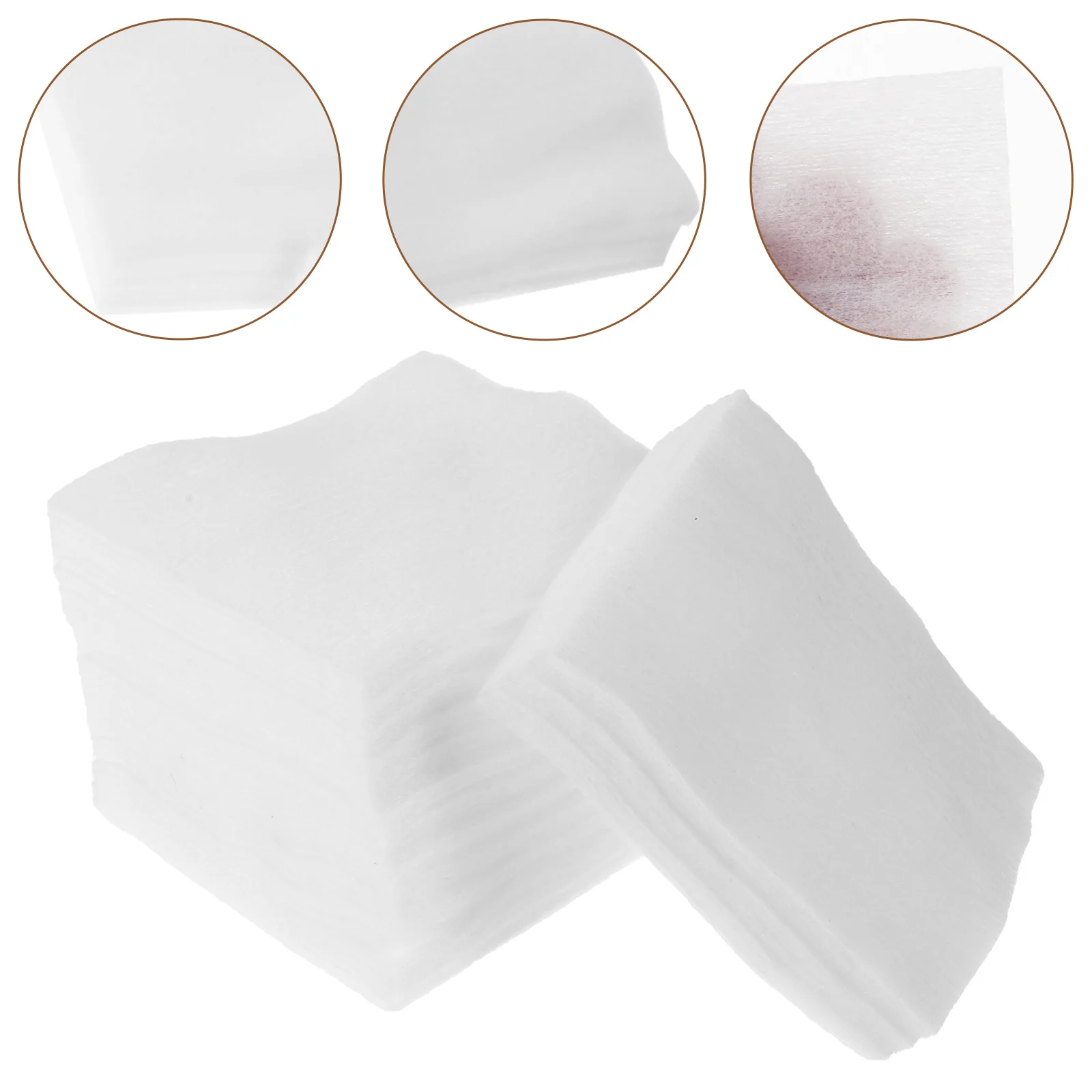 1000枚入りメイクアップコットンパッド超薄型使い捨てソフトコットンピース洗顔やマニキュア除去に最適