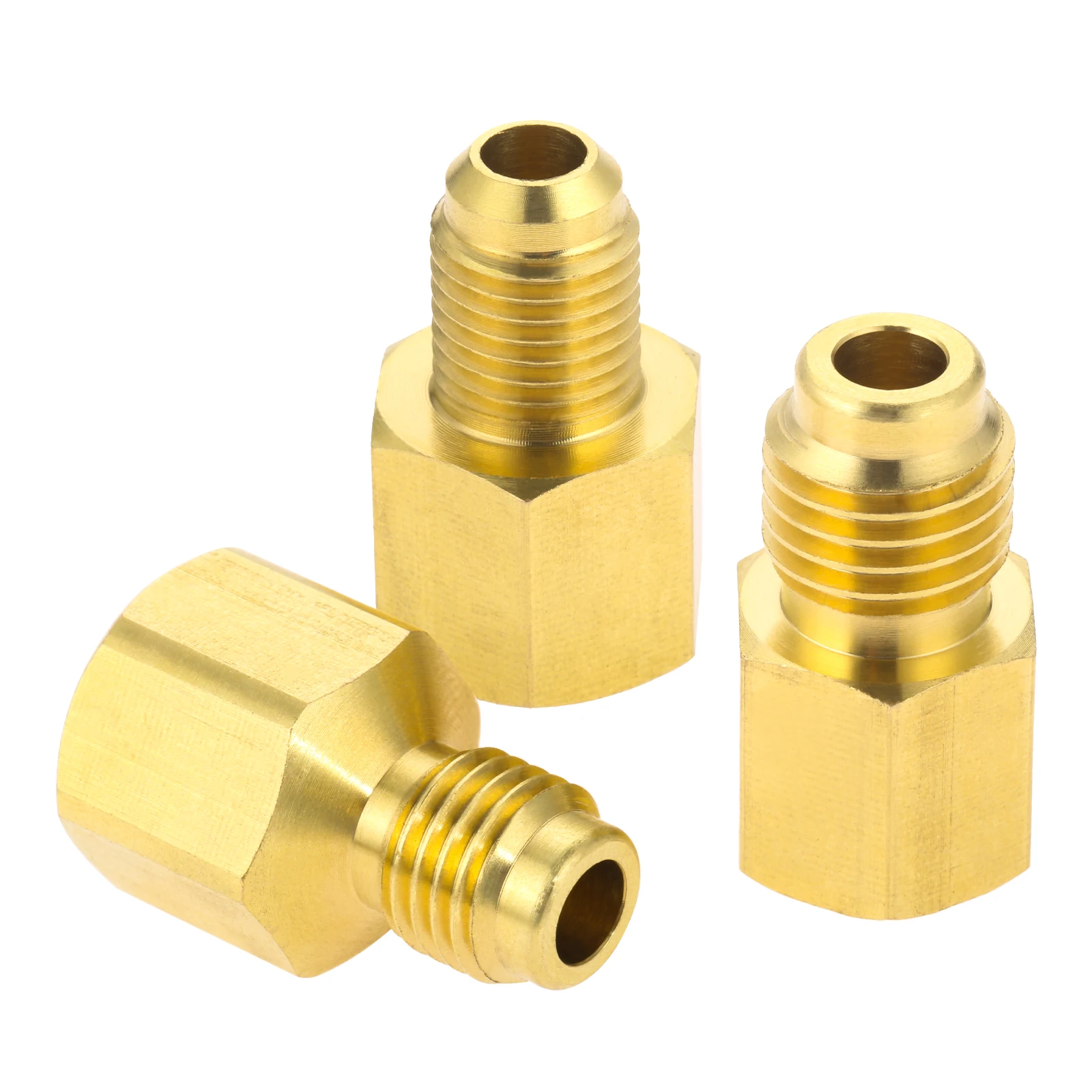 3Pcs/set R134A Refrigerant Tank Adapter, R410a Vacuum Pump Fitting with 5/16\