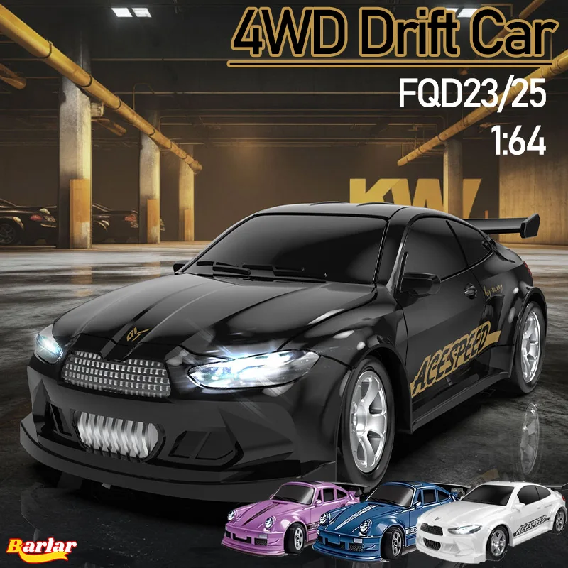 1/64 Mini Drift RC Car 4WD High Speed Racing RTR Radio Remote Control Model Car Indoor Hobby Toy for Boys Gift FQD23 FQD25