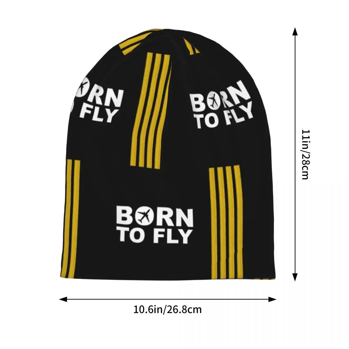747 Jumbo Jet Top Skullies Beanies Hats Warm Autumn Winter Outdoor Cap Knitted Bonnet Caps for Unisex Adult