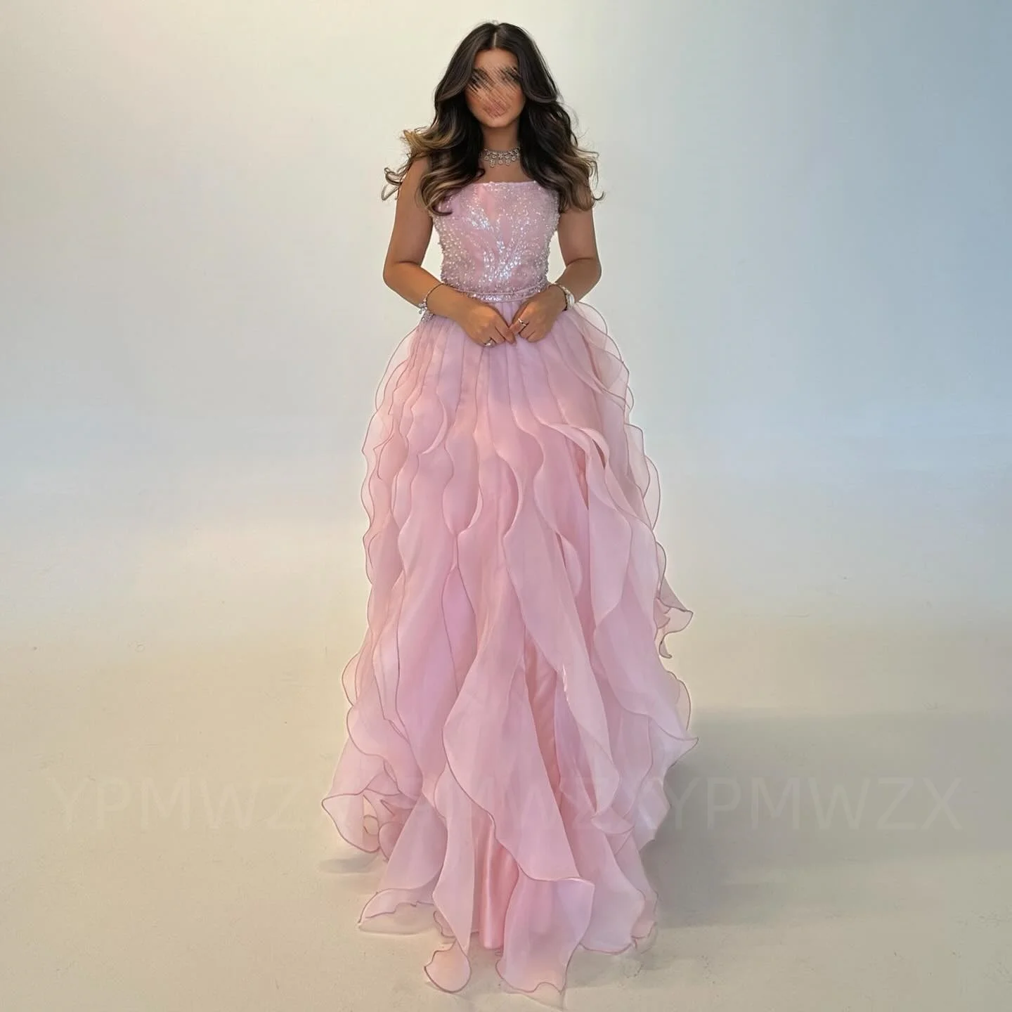 

Customized Special Occasion Dresses Ypmwzx Strapless Ball Floor length Graduation Gown فستان robes de soirée