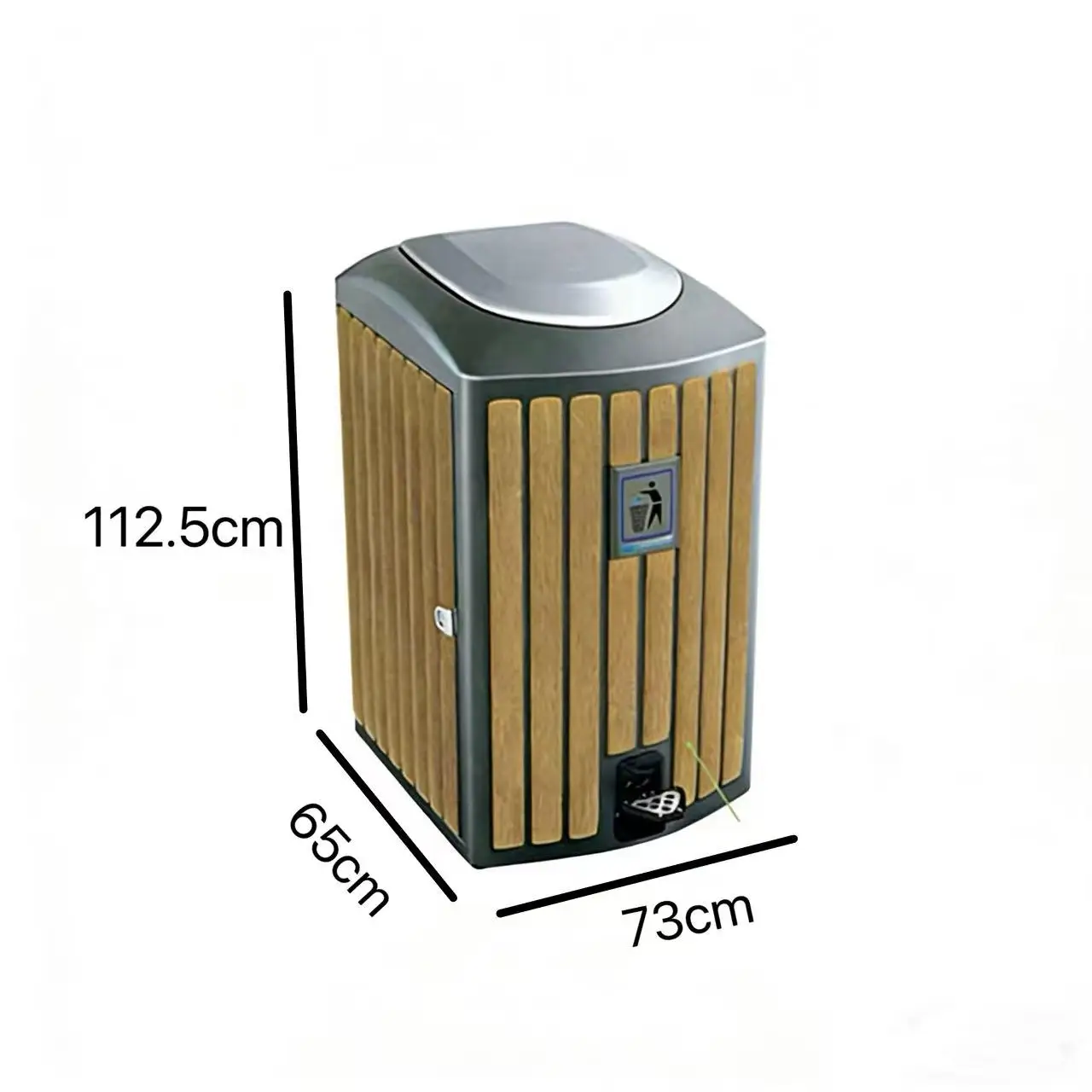 Outdoor stainless steel sanitation trash cans, outdoor public sorting trash cans for parks, tourist attractions and streets