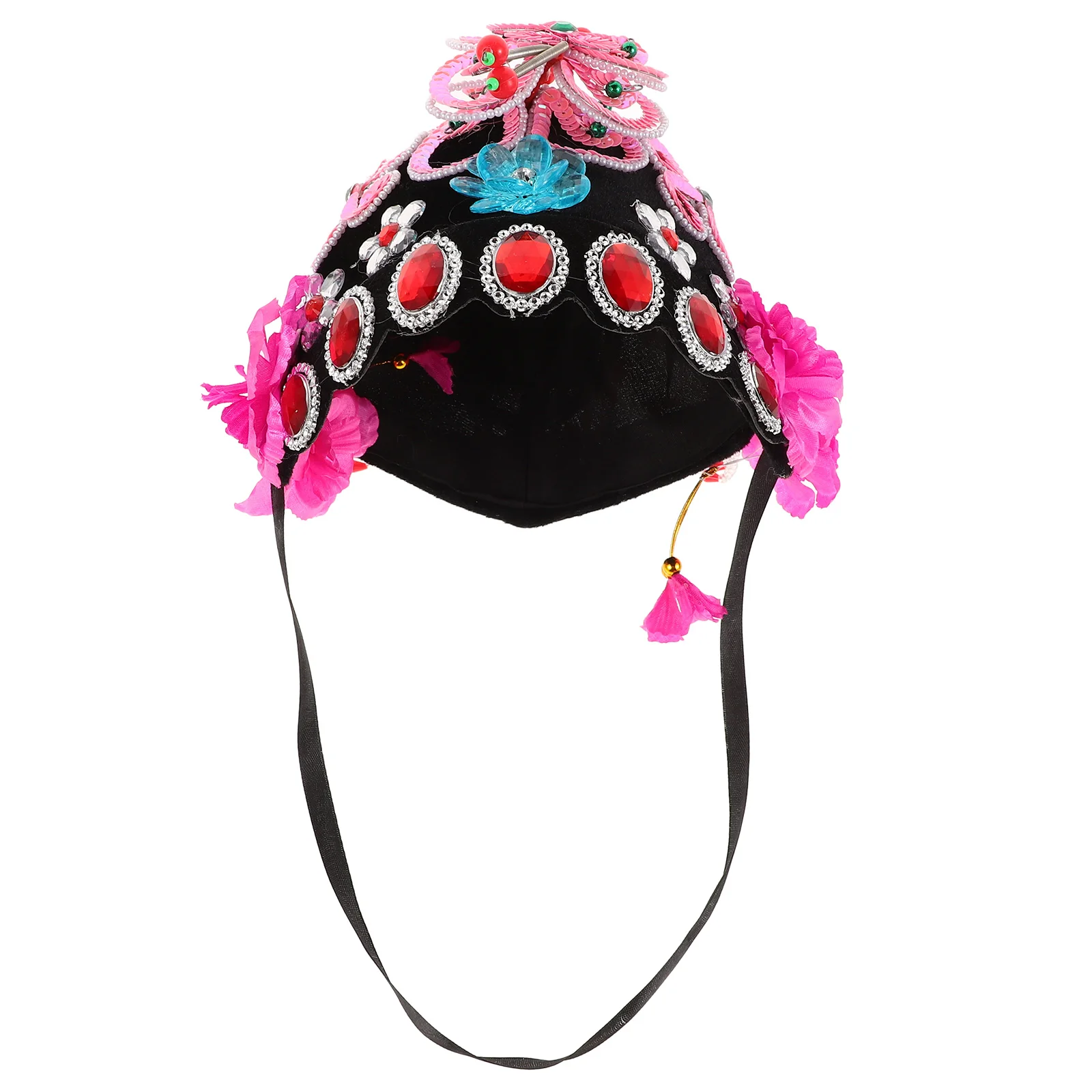 

1Pcs Unique Kids Peking Opera Headwear Party Decoration Adjustable Performing Hair Accessory Costume