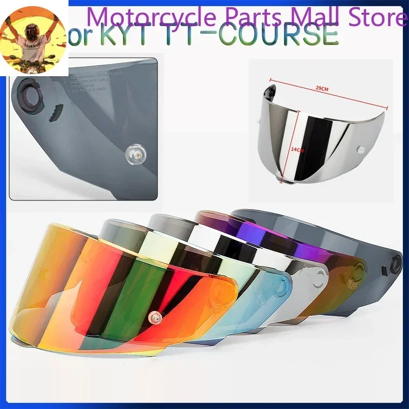 For KYT TT COURSE Motorcycle Full Face Helmet Sun Visor Windshield UV Shield Windshield Sunscreen Lens Moto Helmet Accessories