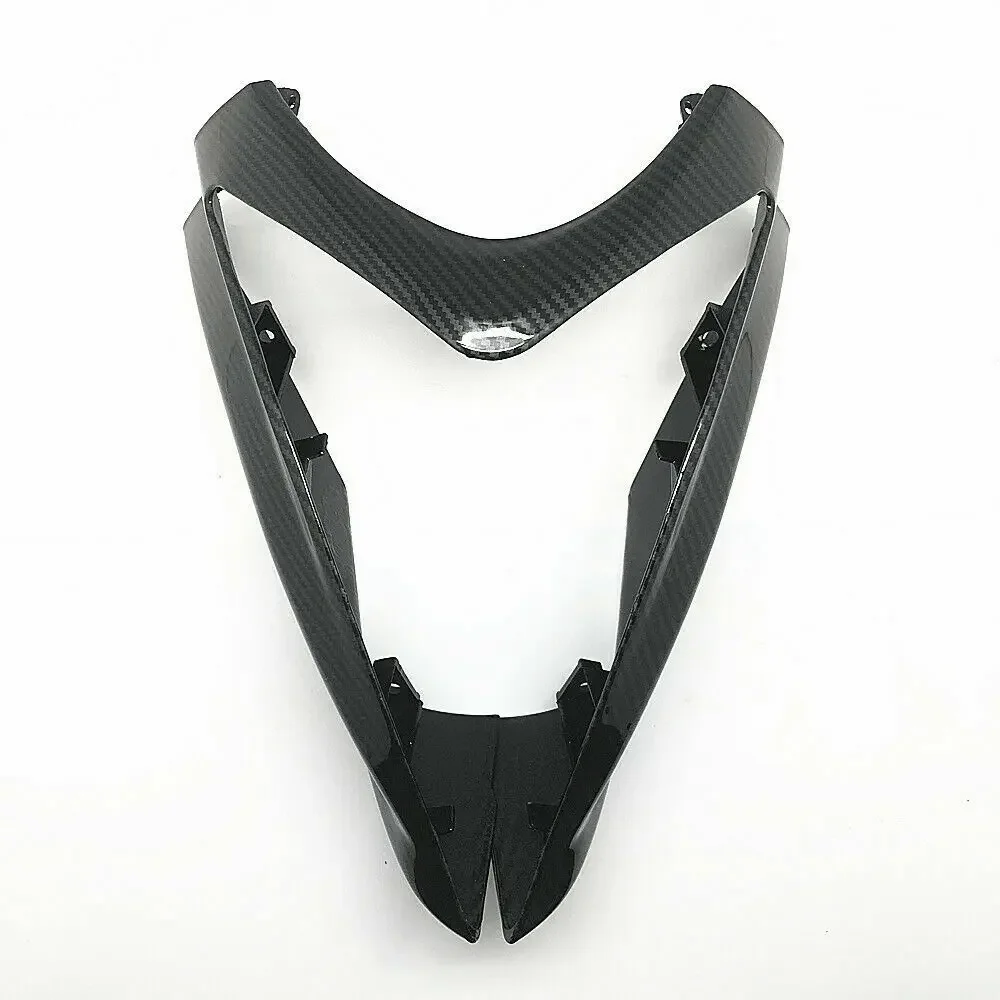 

For KAWASAKI ER-6N ER6N 2009 2020 2011 Carbon Fiber Color Front Upper Fairing Headlight Cowl Nose