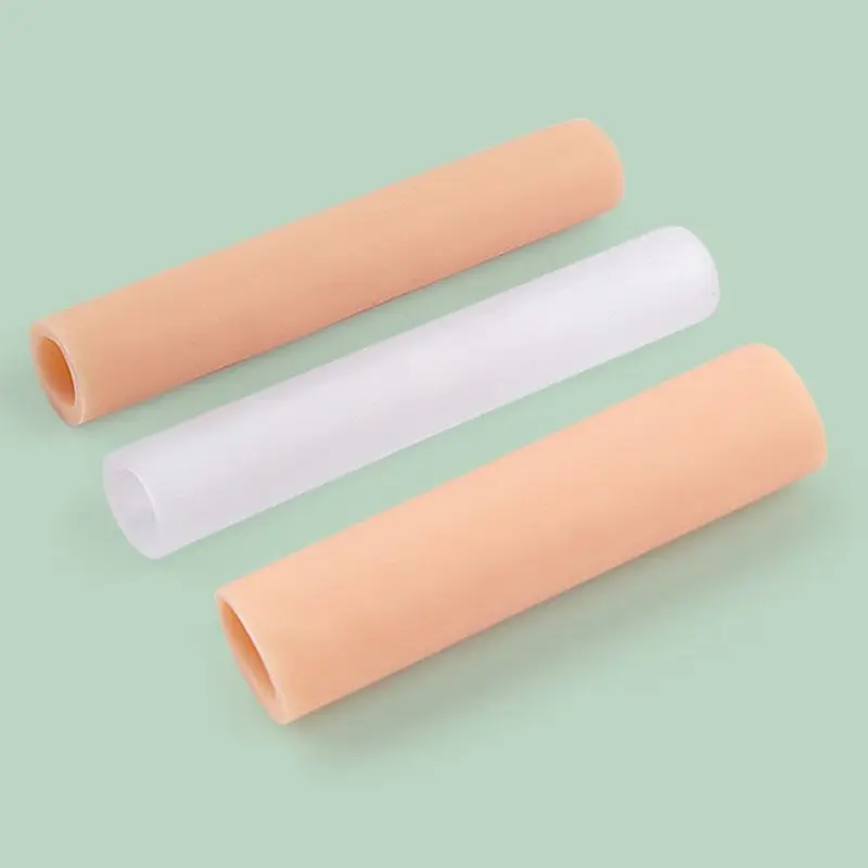 Silicone Toe Protector Cover Anti-Friction Foot Care Tool Fibre Finger Separator Spacer Tube Pain Relief Wear Pads Care Pedicure