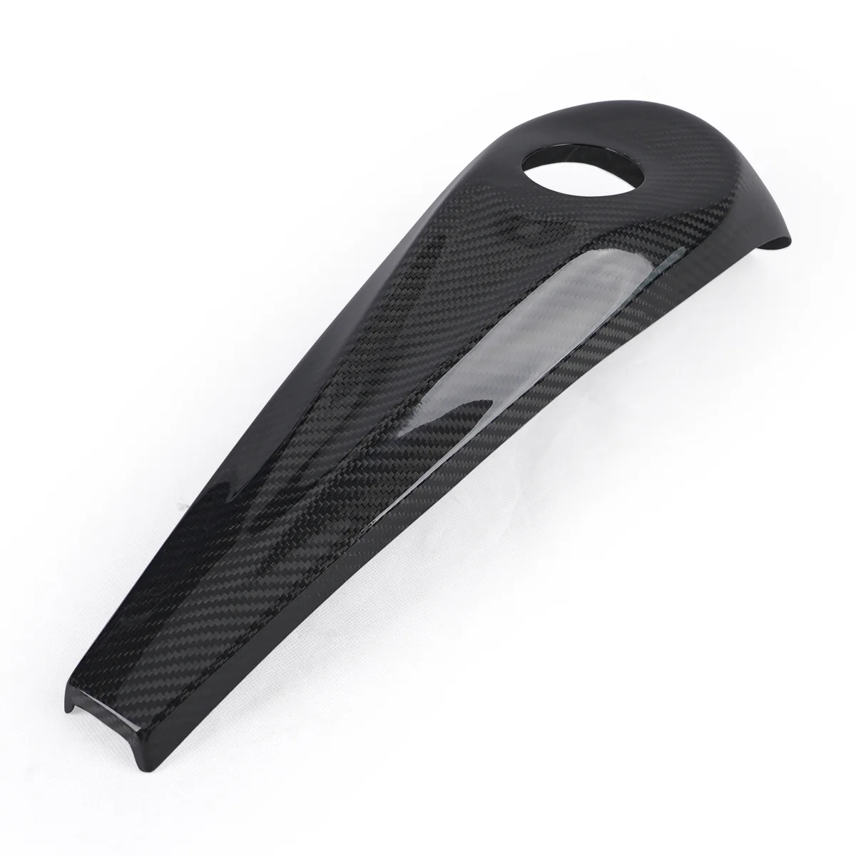 

Motorcycle 3K Twill Glossy Carbon Fiber Fuel Gauge Mailbox Trim for Harley 2014-2023 Touring Street Glide Road Glide Engine
