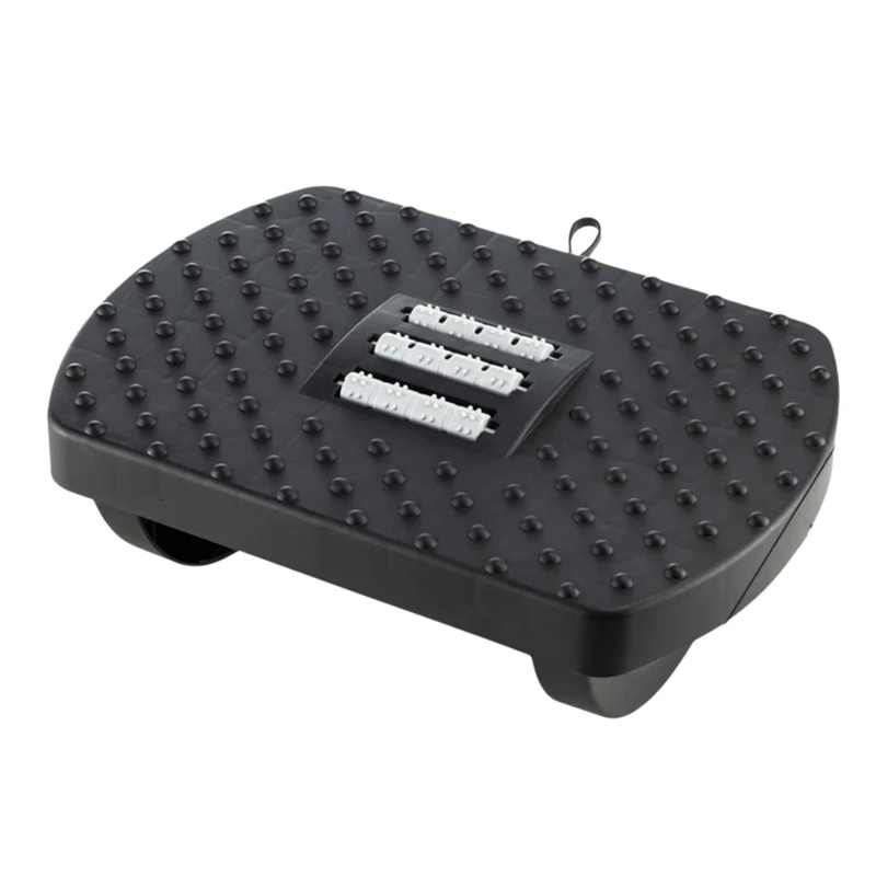 

BABZ-Portable Footrest Non-Slip Desktop Footrest Ergonomic Footstool (With Massage Rollers) Office Footrests