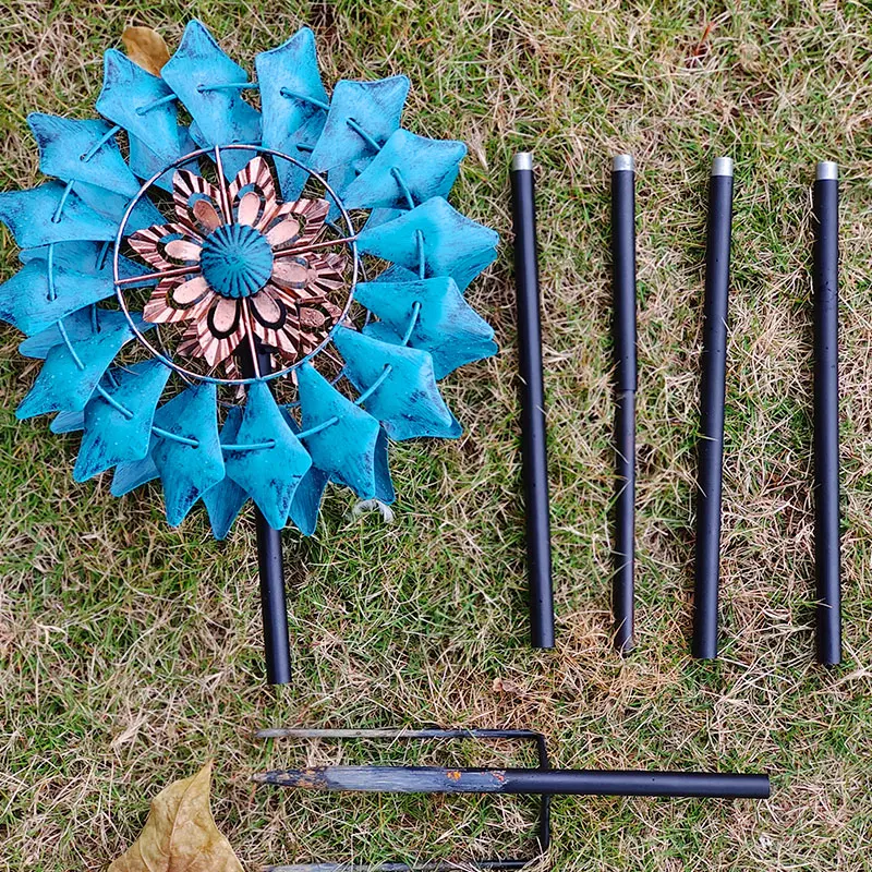 

Nordic Solar Powered Windmill Light Outdoor Garden Wind Spinners for Yard Villa Landscape Ornament Patio Windmill Sculpture