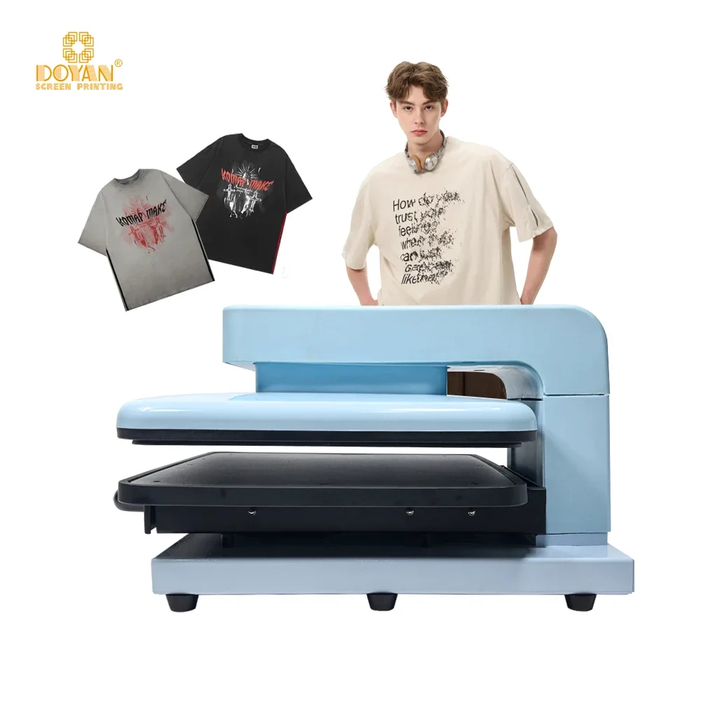 Doyan Manual Grade 38*38cm Electric Automatic Sublimation Dual Heat Press Machines For T-shirt Printing Business