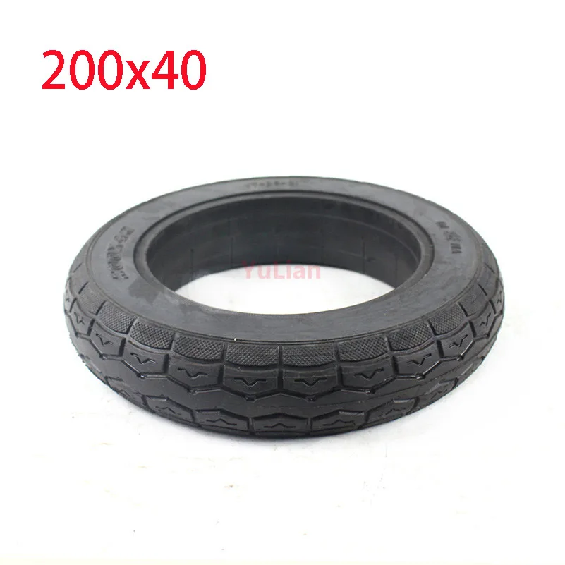 200x40 Electric Scooter Solid Tubeless Tires Wheel Tyres 8 inch folding bicycle baby\'s car solid tyre