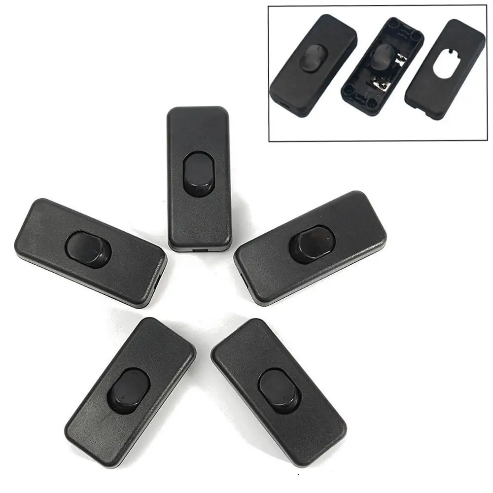 Black Desk Light ON/OFF Accessories 110-250V Switches Cord Cable