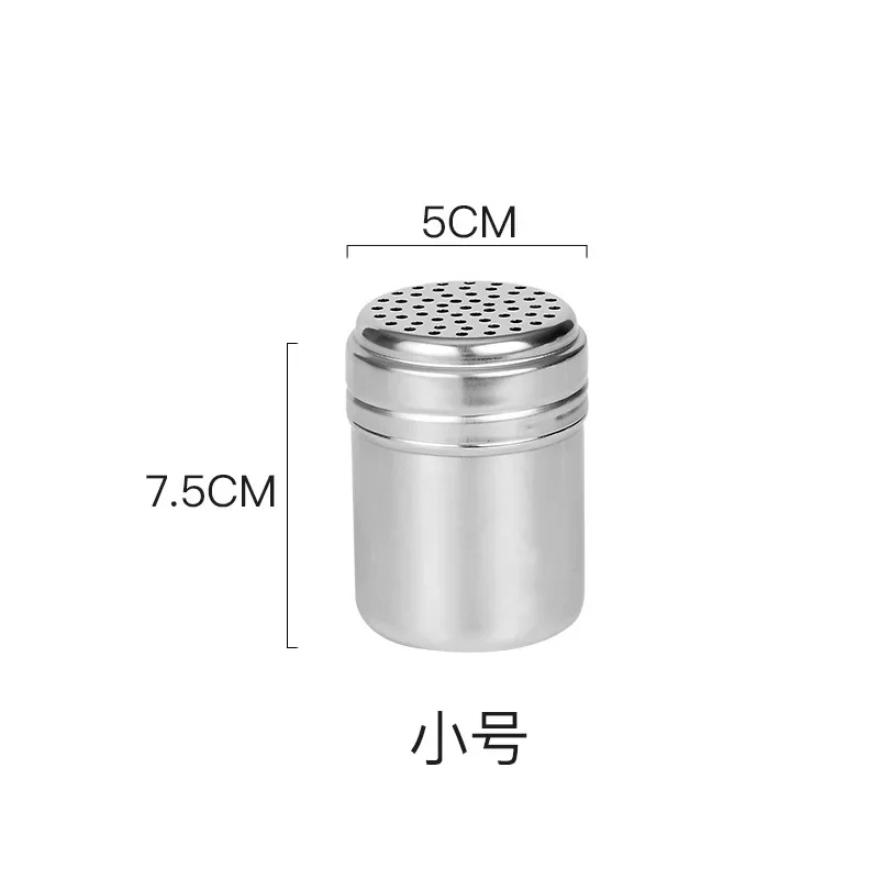Stainless Steel Coffee Powder Shaker, Chocolate Cocoa Powder Duster with Fine Mesh