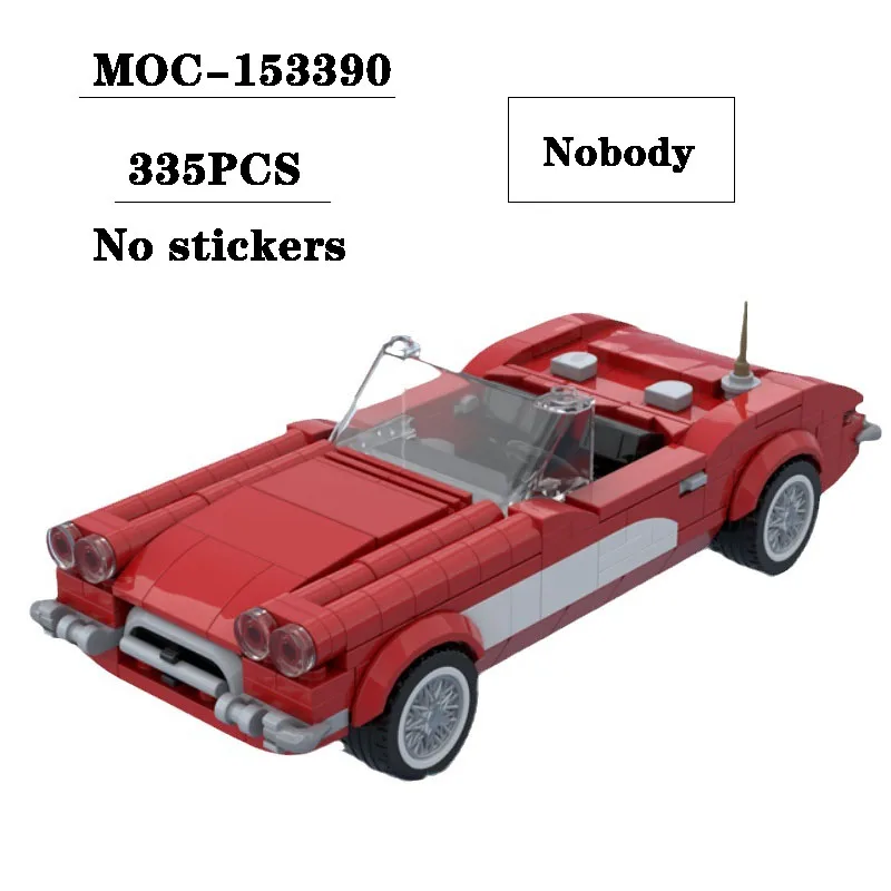 

Building block MOC-153390 car model 8 grid sports car assembly 862PCS adult and children's birthday Christmas toy gift ornaments